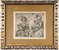 Pierre-Auguste Renoir "Trois Esquisses" Etching
