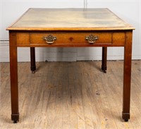George III Style Mahogany Partner Desk