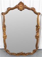 Continental Rococo Style Giltwood Mirror