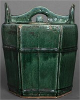 Chinese Green Glazed Pottery Teapot
