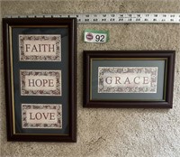 FRAMED - FAITH ,HOPE, LOVE & GRACE