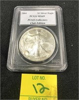 2004 American Eagle Silver Dollar PCGS MS69