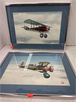 Pair of Pictures of Vintage Planes. 12x16