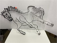 Metal Horse  Wall Decor Approx 32in Overall