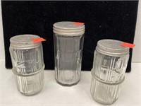 Vintage Spice Jars w/ Zinc Lids