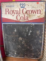 ROYAL CROWN COLA W/ Chalkboard Advertising Sign