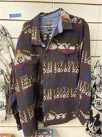Mens 2X Schmidt Wool Coat Aztec Design