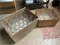2 Boxes of Glass Decorative Vases 28- 7 In & 3-