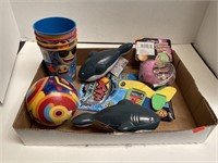 Group Lot of Toys & Kids Cups