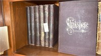 7 vol antique Shakspere Shakespeare hardcover set