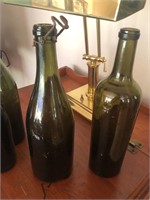 Antique Wine and Champagne Bottles