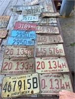 19 License Plates- Variety-