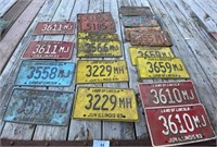 18 License Plates- Variety-