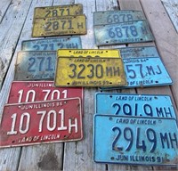 14 License Plates- Variety -