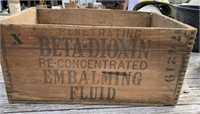 Dovetailed Embalming Fluid Box