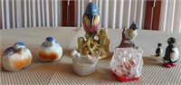 818 - S&P SHAKERS, FIGURINES, PAPERWEIGHT