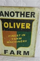 Oliver tin sign reproduction.