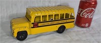 1950s  steel schoolbus toy.