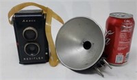 Vintage Ansco Rediflex Camera and Flash.