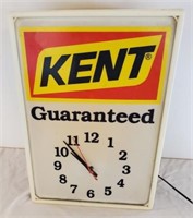 Kent clock works, illuminated