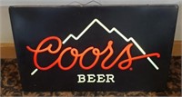 Coors illuminated sign works