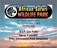 African Safari 8 People VIP Pass