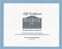 Pickwick Loft or Chapel Weekday Rental