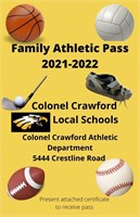 Family Athletic Pass Col. Crawfod Schools