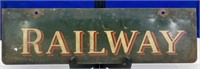 Railway painted sign 20x7