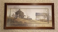 Farm House Framed Painting