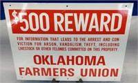 Oklahoma farmers union tin tacker