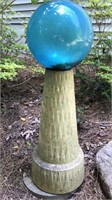 Gazing Ball on Pedestal