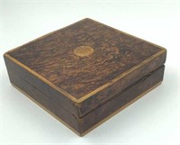 Asian Wooden Box Inlaid and Veneered