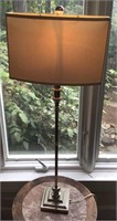 Elegant Nickel Finish Table Lamp