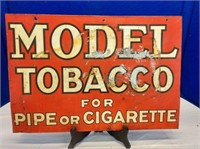 Model tobacco single sided sign 19x13