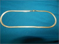 14K Solid Gold Necklace Italy 16" long 9.6 grms