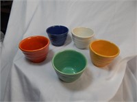 Vintage Bauer Pottery Ringware Custard Cups 5