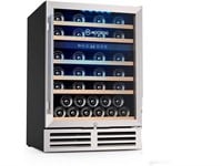 MOOSOO 24In Dual Zone Wine Cooler 51 Bottles