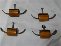 Vintage 1930's bakelite Drawer Pulls Hardware