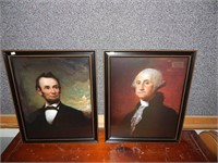 Framed Prints Abraham Lincoln George Washington