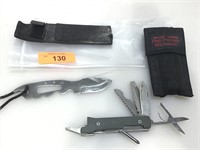 Swiss army tool and multipurpose knife, approx 7