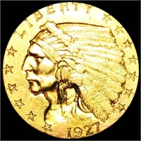 1927 $2.50 Gold Quarter Eagle UNCIRCULATED