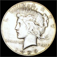1935-S Silver Peace Dollar XF