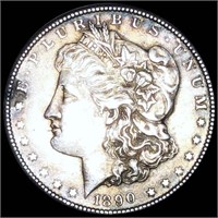 1890-CC Morgan Silver Dollar NEARLY UNC