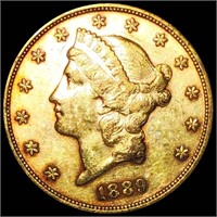1889-S $20 Gold Double Eagle UNC