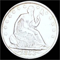 1853 Seated Half Dollar UNC