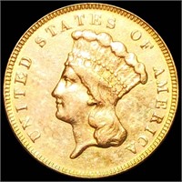 1874 $3 Gold Dollar UNC