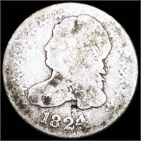 1824 Capped Bust Dime NICELY CIRC