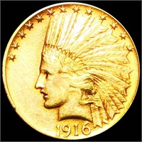 1916-S $10 Gold Eagle UNC