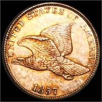 1857 Flying Eagle Cent CLOSELY UNC